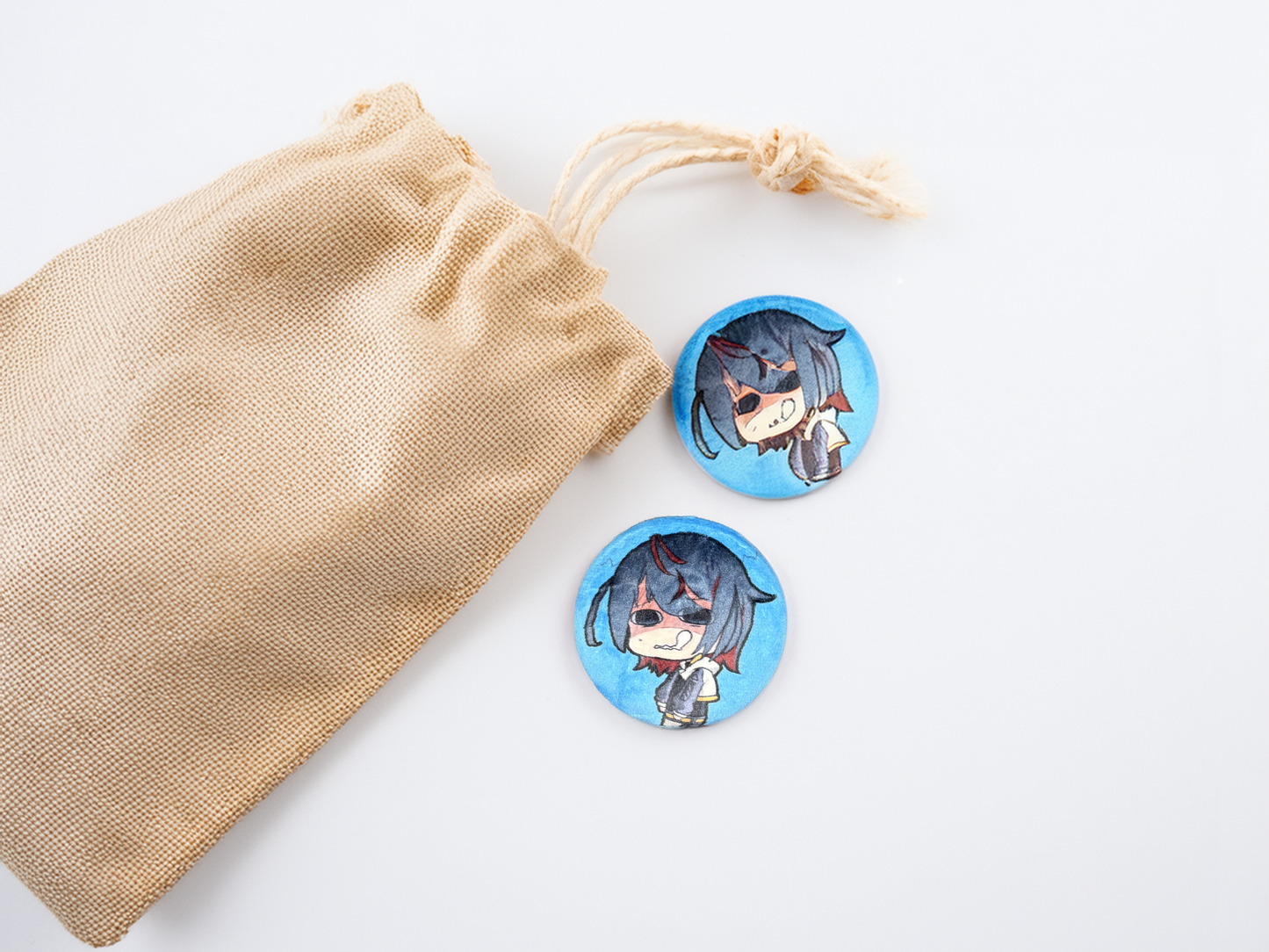 Yosuke Original Character Furry Badges