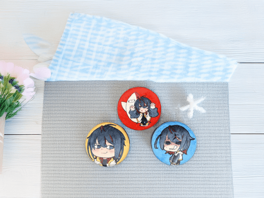Yosuke Original Character Furry Badges